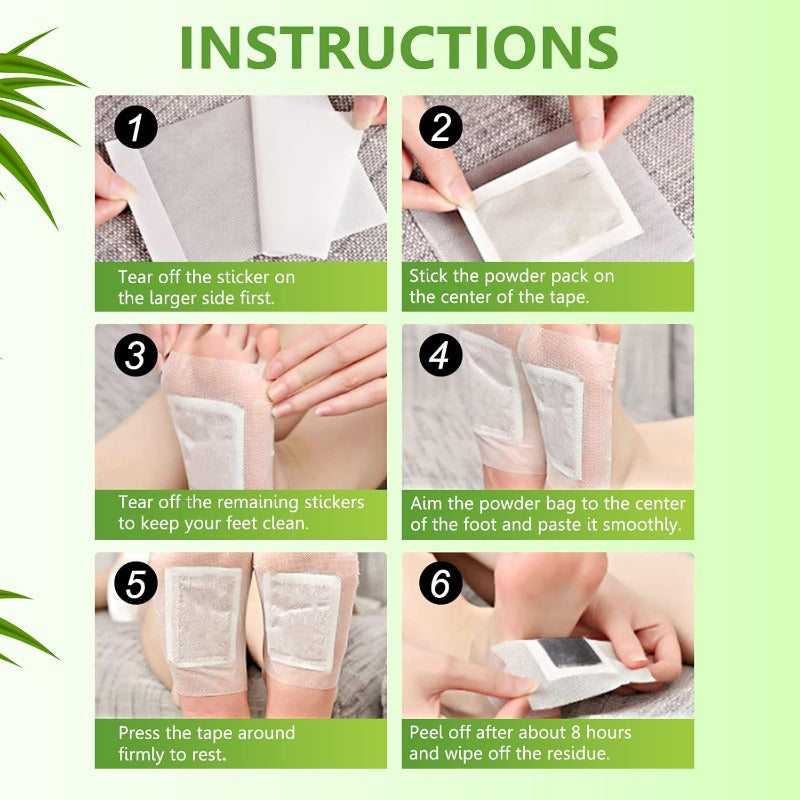 Rosemary Ginger Detox Foot Patches – Overnight Herbal Foot Pads for Relaxation, Restful Sleep & Refreshing Mornings