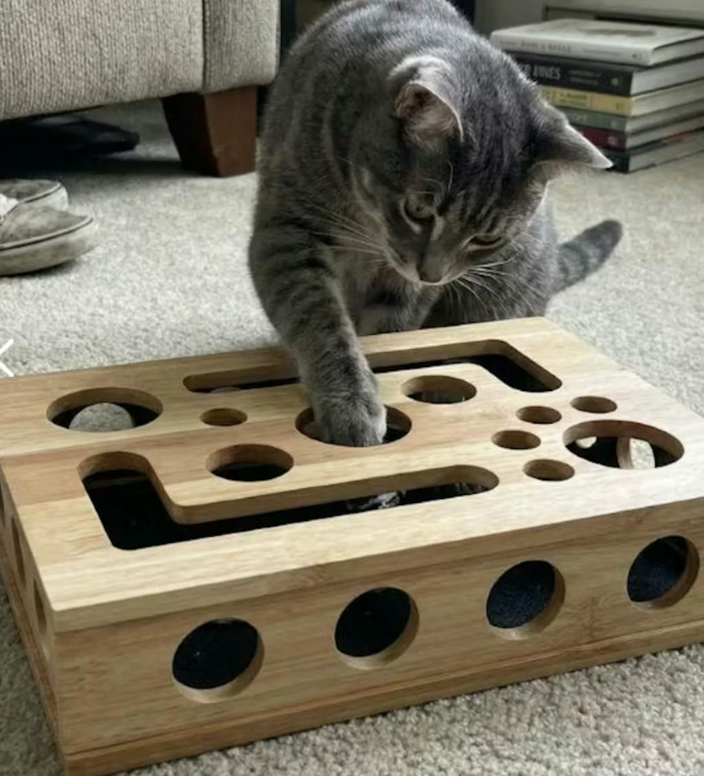 Cat Scratching Board – Corrugated Cardboard Scratcher with Catnip