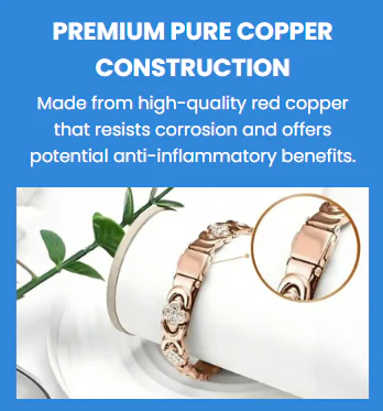 Vintage Floral Copper Bracelet