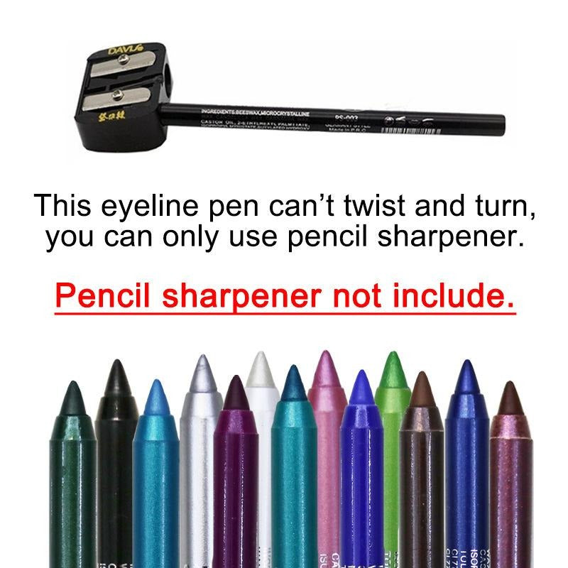 12-Color Waterproof Eyeliner Pencil Set – Multi-Use Makeup Pencils, Creamy Blendable Eye, Lip & Brow Liner