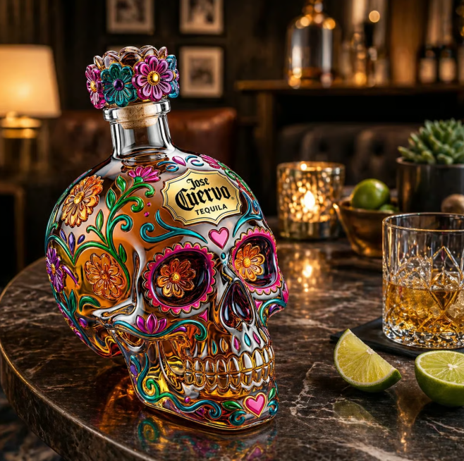Jose Cuervo Day of the Dead Limited Edition Tequila Bottle