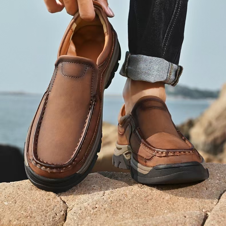 ⏰Last Day!45% OFF 🔥MANTRAFF®Men's Handmade Genuine Leather Orthopedic Walking Shoes
