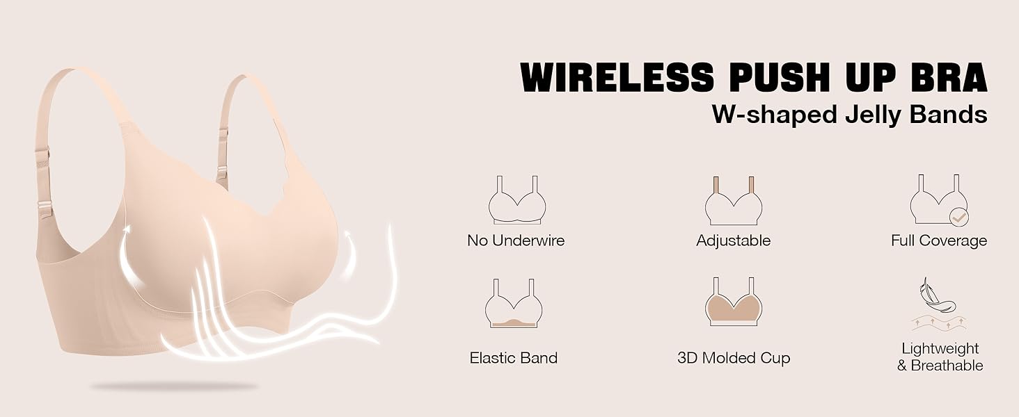 jelly wireless bra