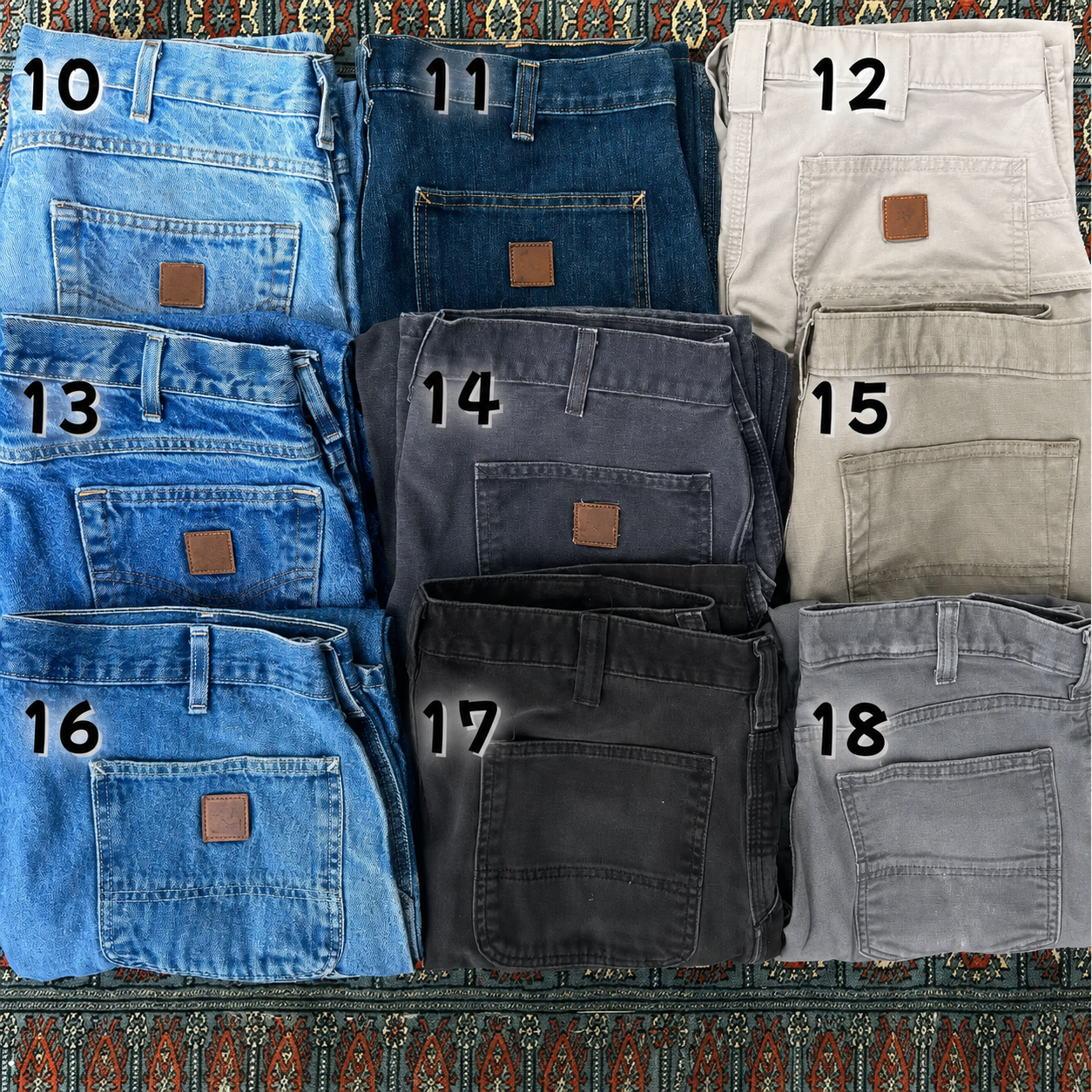 🔥Last Day 89% OFF🔥Men's Loose Fit Washed Duck Utility Work Pant 9-PACK with 7 Pockets