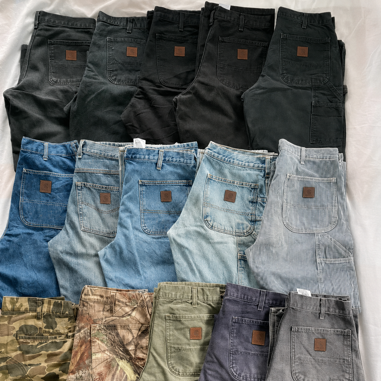 🔥Last Day 89% OFF🔥Men's Loose Fit Washed Duck Utility Work Pant 9-PACK with 7 Pockets