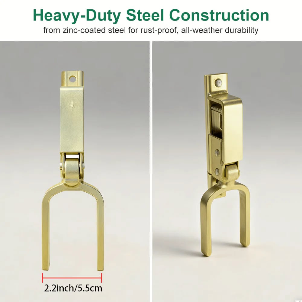 🔥LAST DAY 49% OFF🔥Instant Locking Gate Latch – Prevents Cattle, Sheep & Horses From Escaping