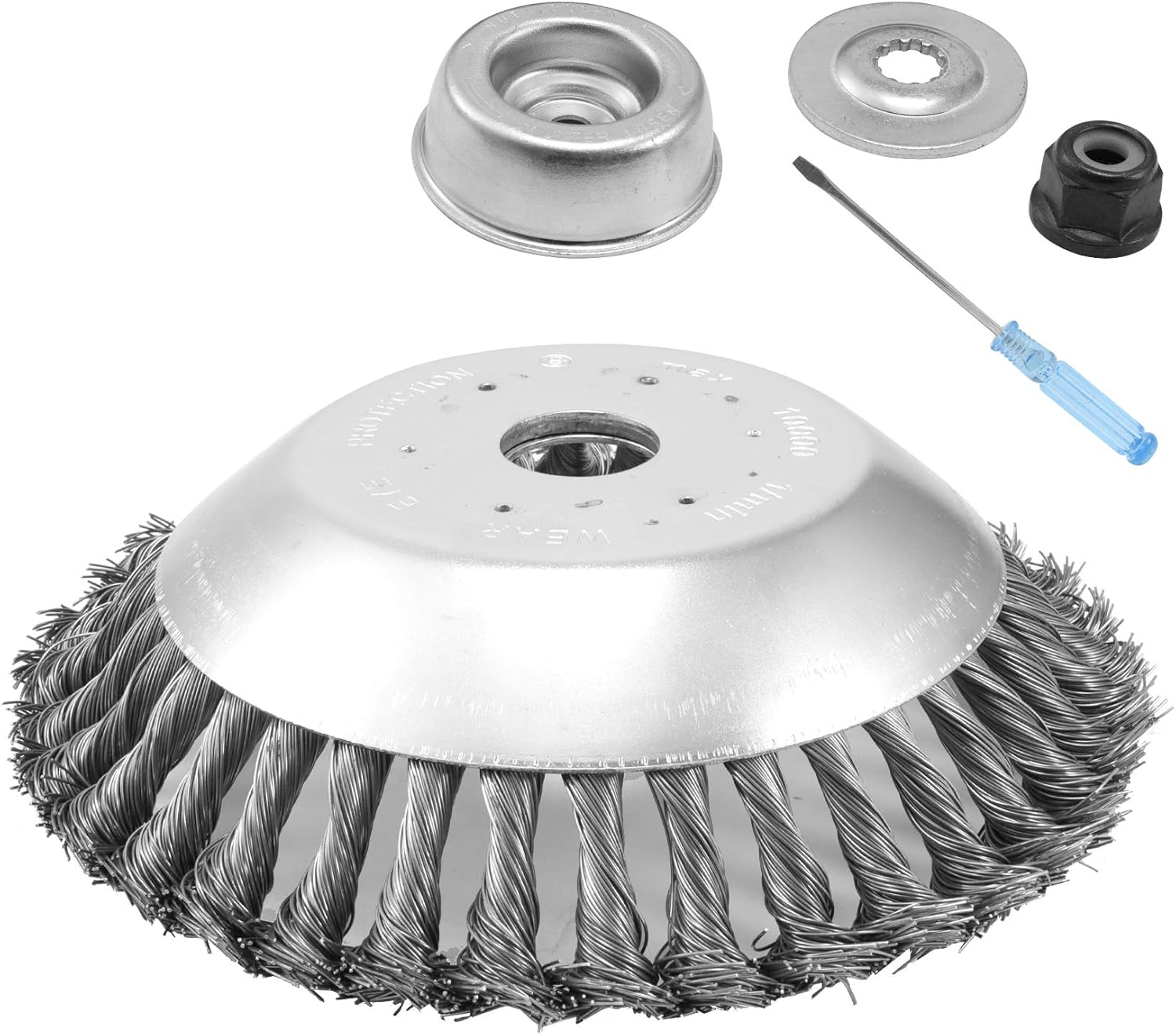 8 Inch Unbreakable Wired Trimmer Blade, Steel Wire Cutter Trimmer Head