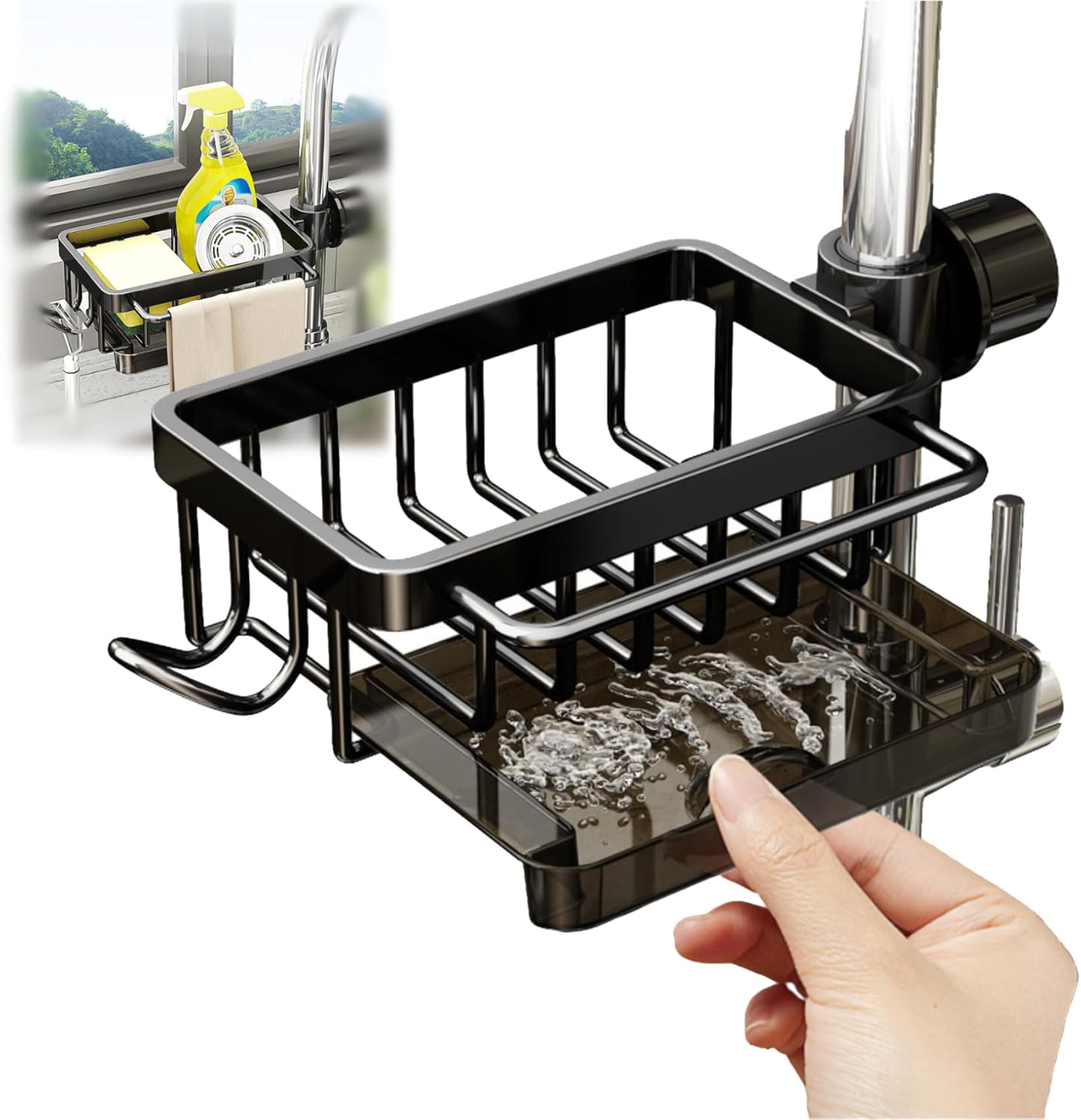 Sink Organizer Rack for Kitchen and Bathroom