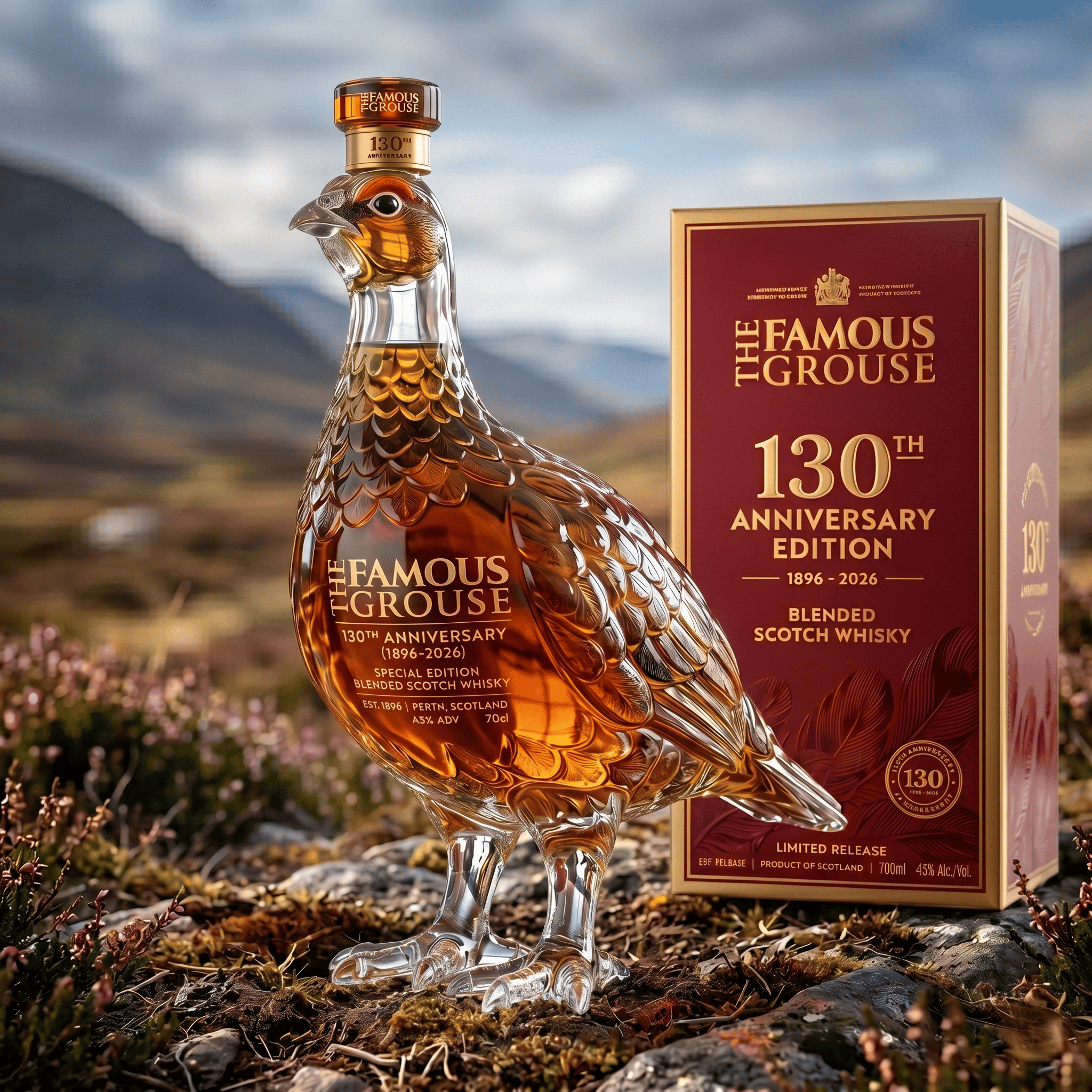 130th Anniversary Edition Blended Scotch Whisky Bottle