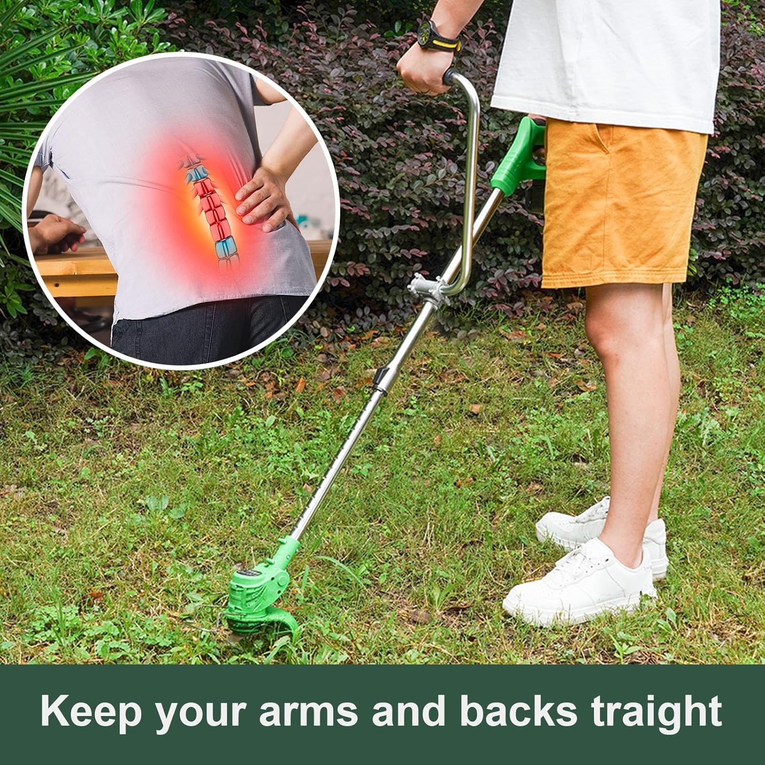 Grass Trimmer Handle, Aluminum Trimmer Handle with Bracket Clip, Multifunctional Garden Trimmer Handle, Power Tool Accessories Grass Trimmer Handle, Aluminum Trimmer Handle with Bracket Clip, Multifunctional Garden Trimmer Handle, Power Tool Accessories