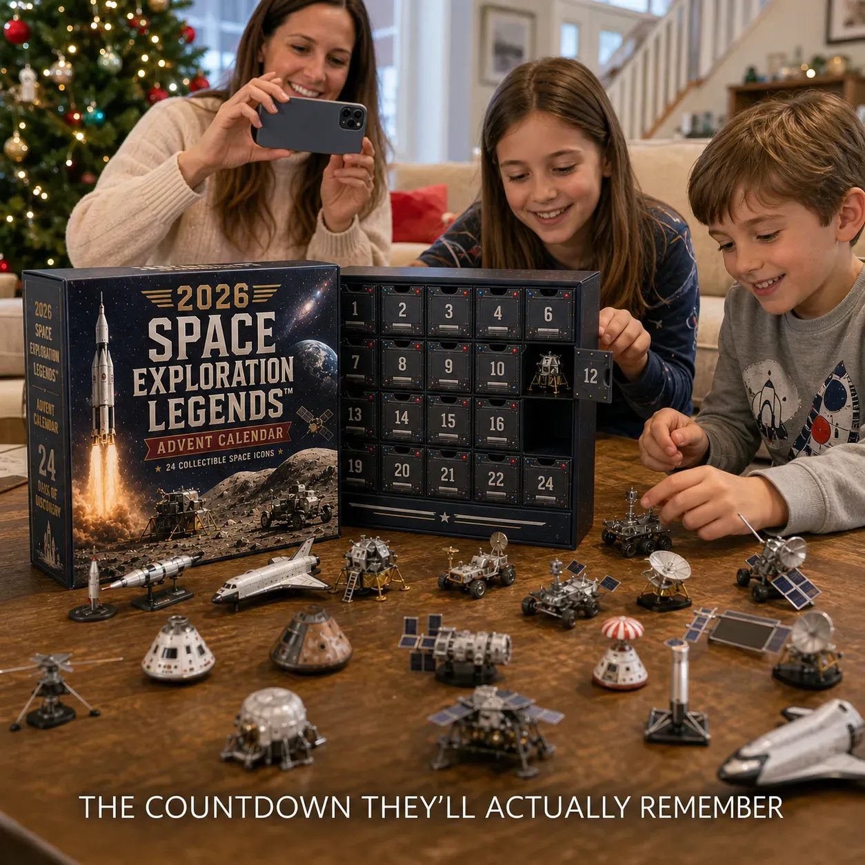 Space-themed miniature collectible collection