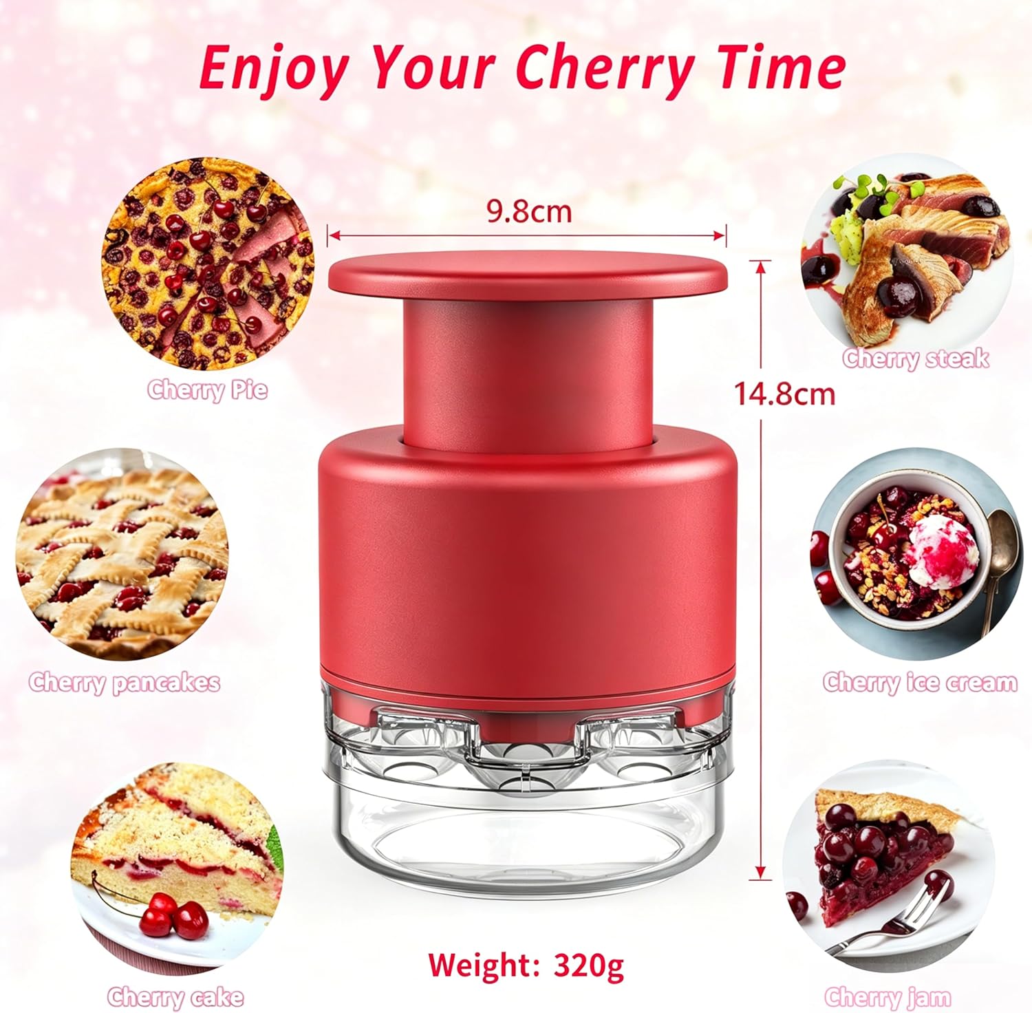 Multi-Cherry Corer & Pitter for Jam Making
