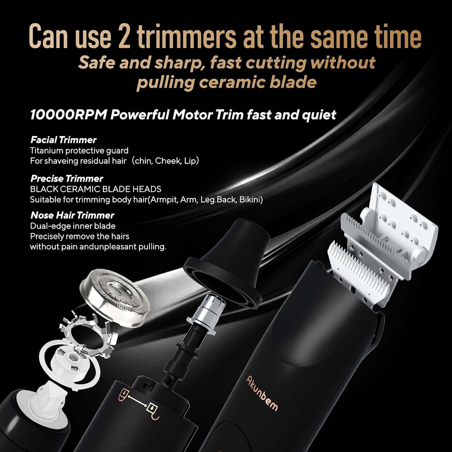 The Complete Precision Body & Groin Trimmer | All-in-One Skin-Safe Electric Shaver