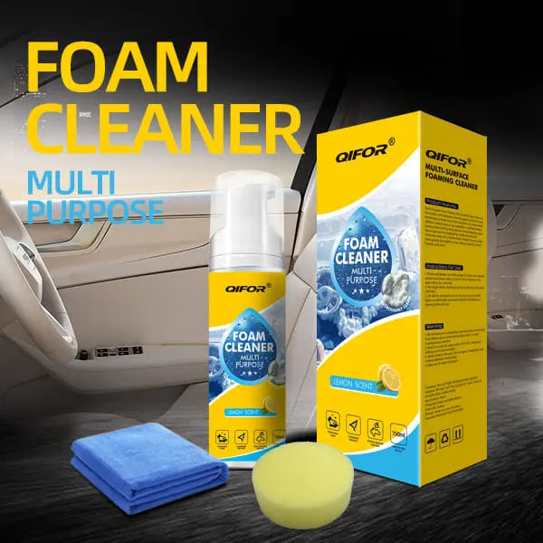 Foam Cleaner: Deep Stain Removal for Car Interior & Home Furniture. Safe on Plastic, Fabric & Upholstery