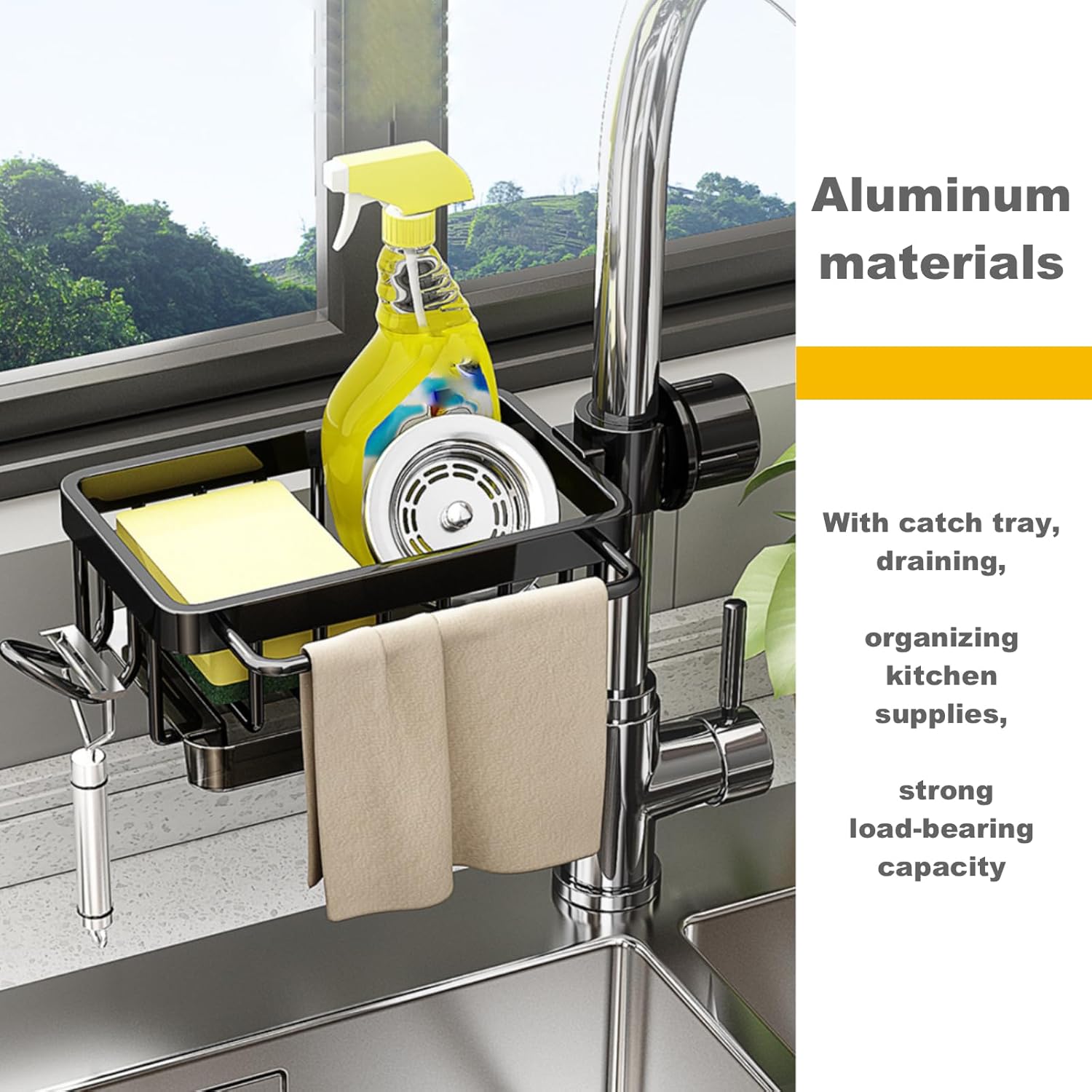 Sink Organizer Rack for Kitchen and Bathroom