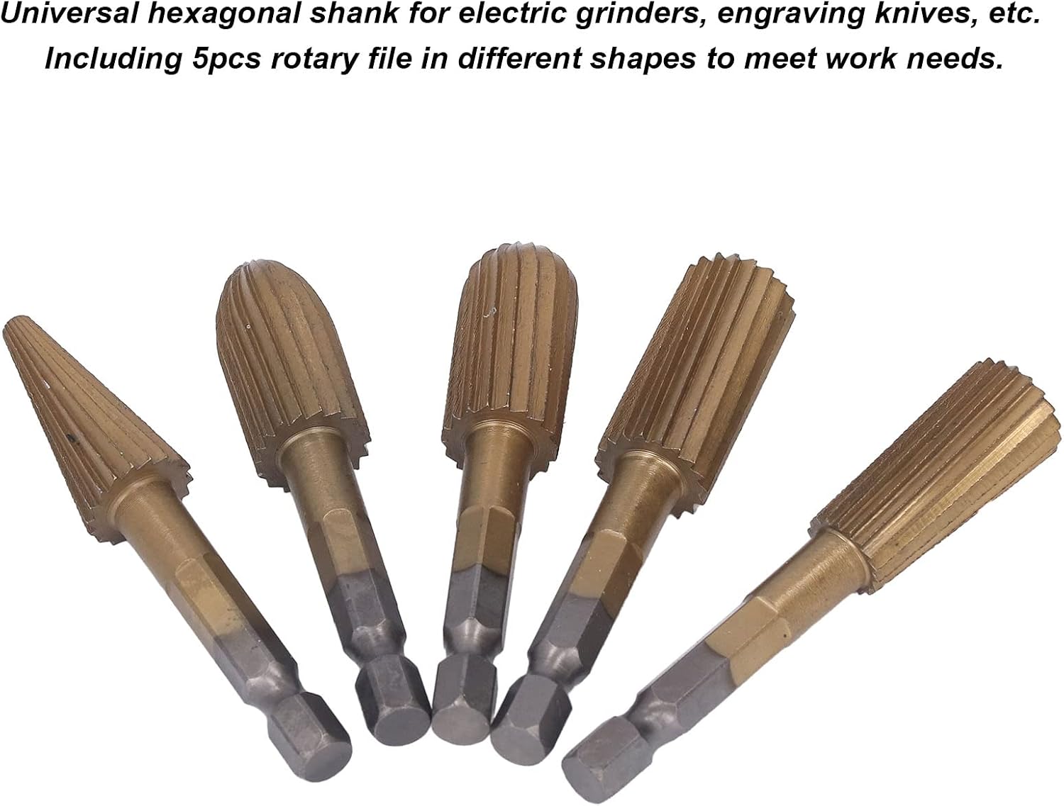 5-Piece HSS Rotary Burr Set: The Ultimate Precision Woodworking & Carving Kit