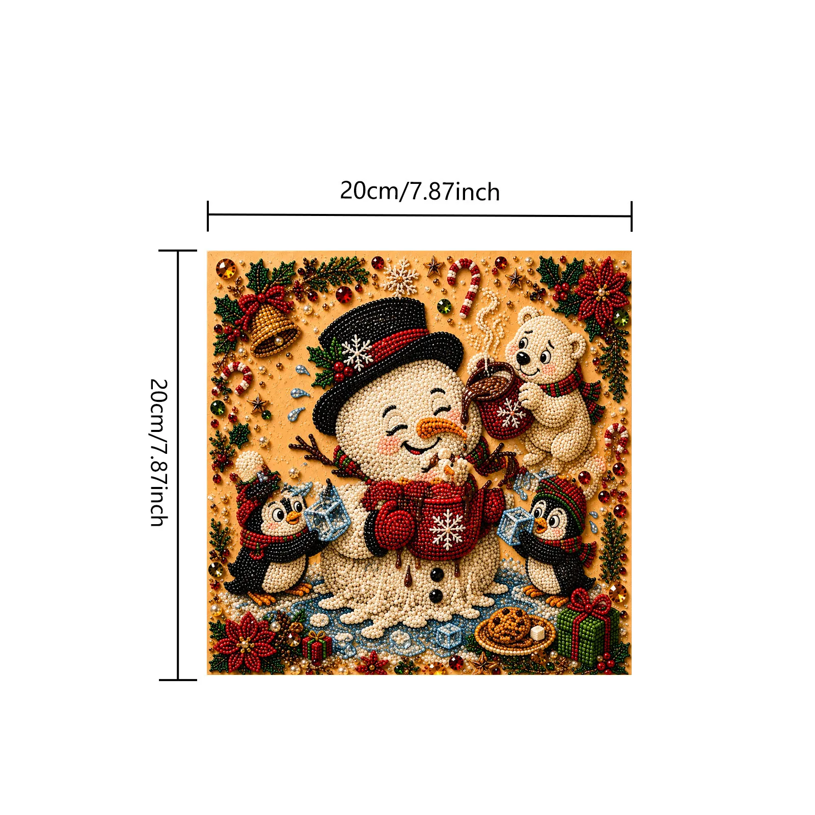 ✨Complete Craft Tools Holiday‐Themed Wooden Frame Decor Art