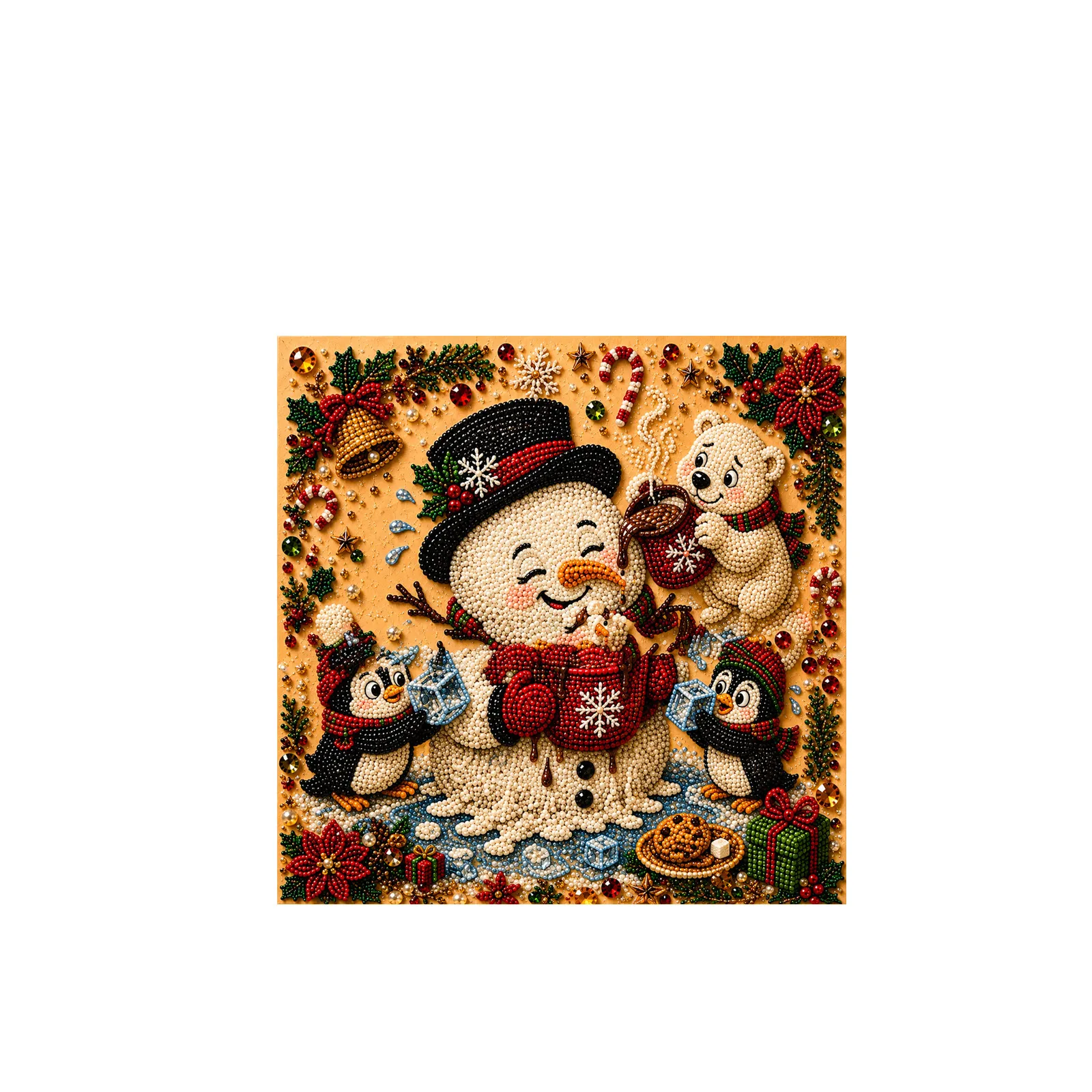 ✨Complete Craft Tools Holiday‐Themed Wooden Frame Decor Art