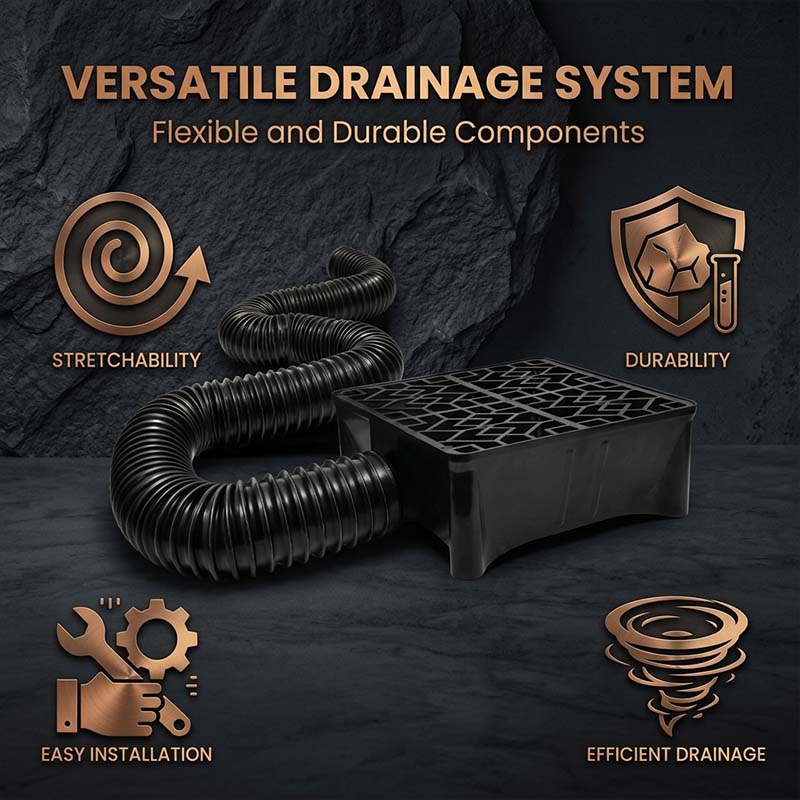 Low Profile Downspout Catch Basin