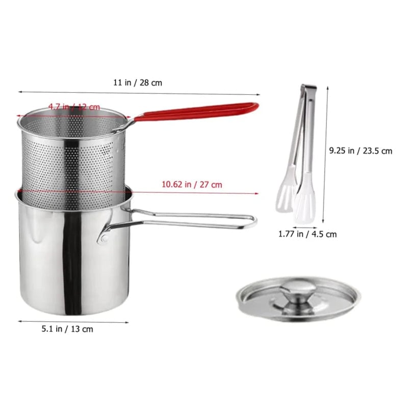 shophaveno® Multifunctional 304 Stainless Steel Fryer