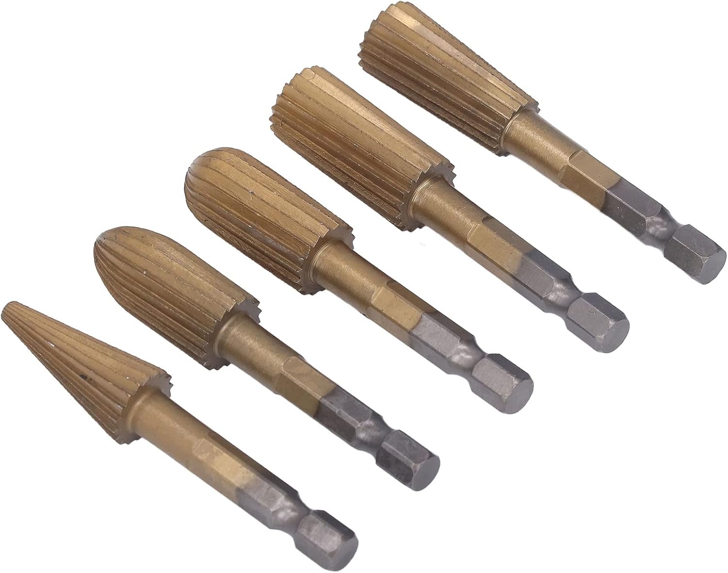 5-Piece HSS Rotary Burr Set: The Ultimate Precision Woodworking & Carving Kit