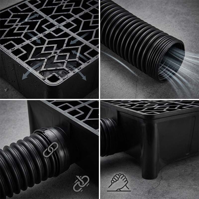 Low Profile Downspout Catch Basin