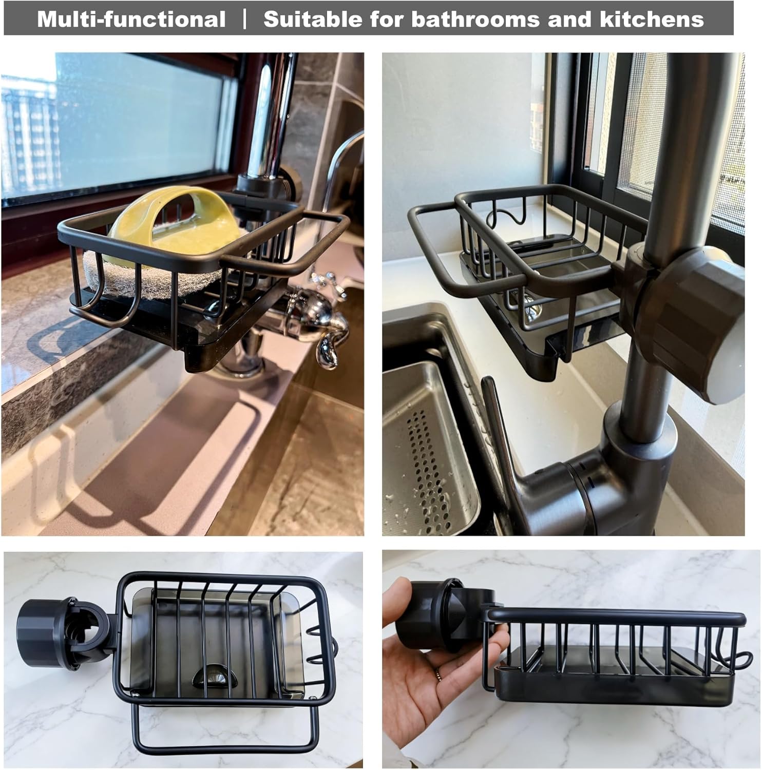 Sink Organizer Rack for Kitchen and Bathroom