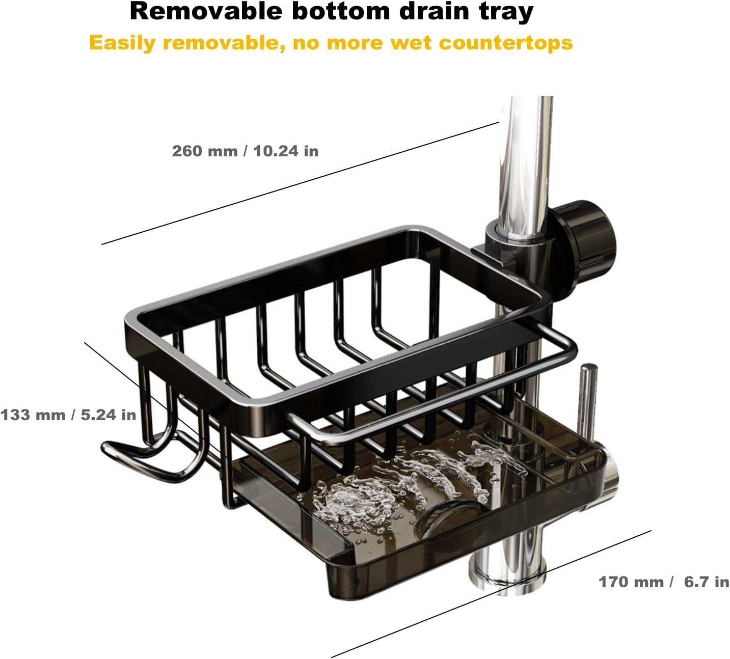Sink Organizer Rack for Kitchen and Bathroom