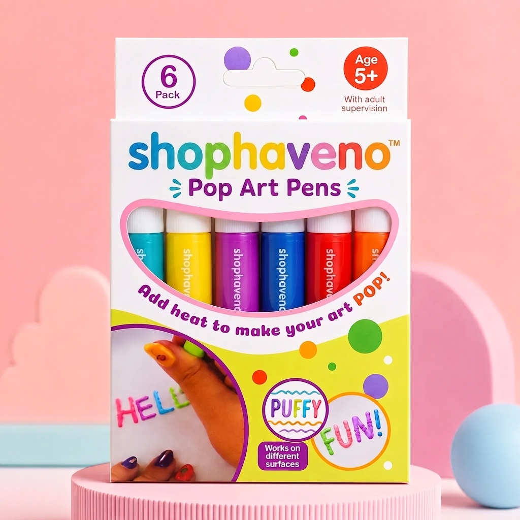 shophaveno™ 3D Relief Art Pen – Turn Flat Drawings Into Touchable 3D Art