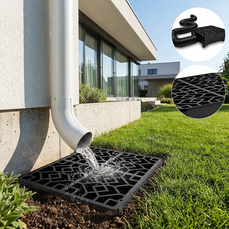 Low Profile Downspout Catch Basin