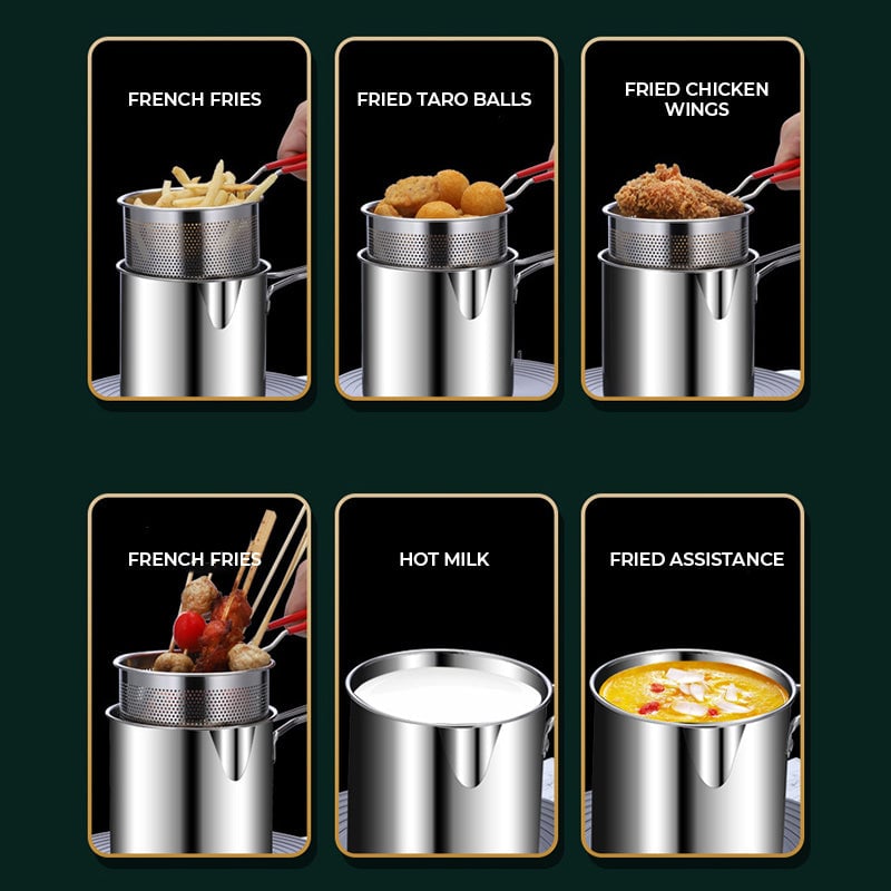 shophaveno® Multifunctional 304 Stainless Steel Fryer