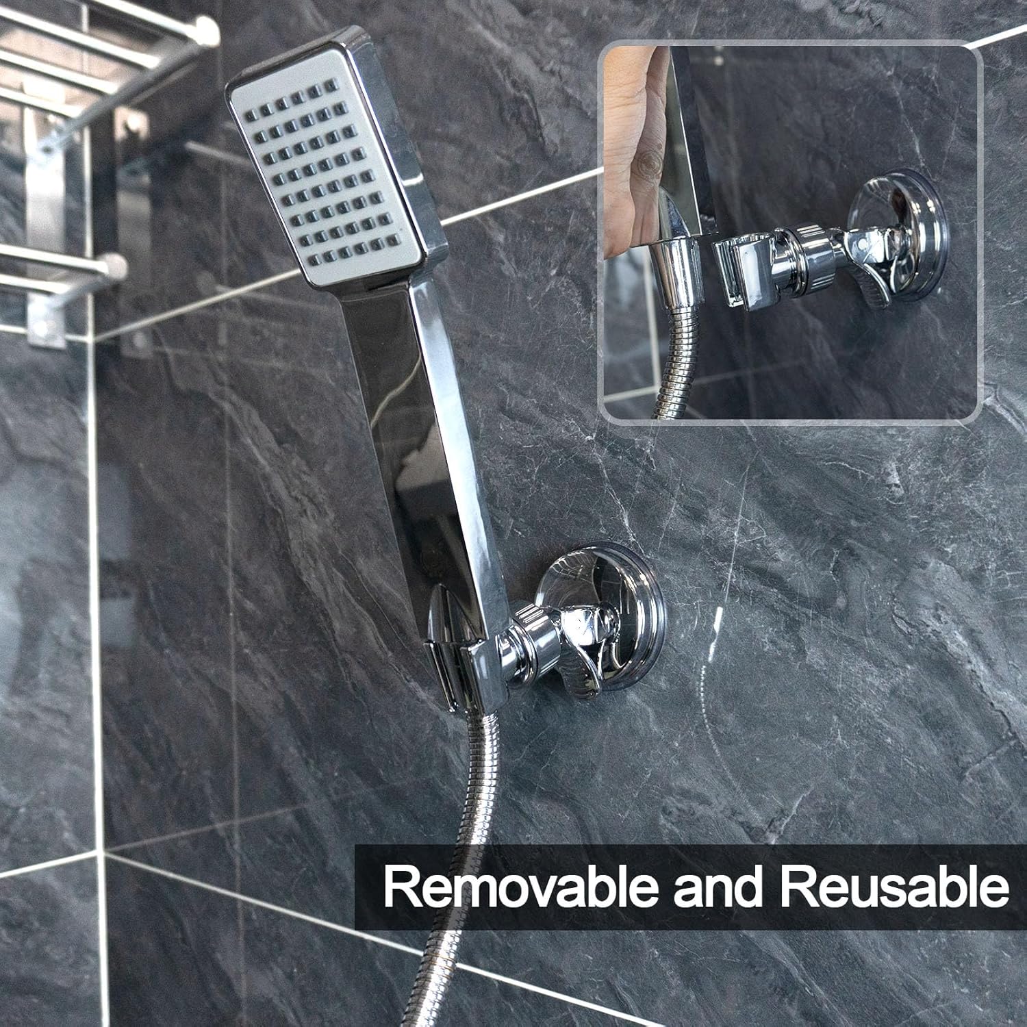 Compatibilité universelle pour pommeaux de douche standards