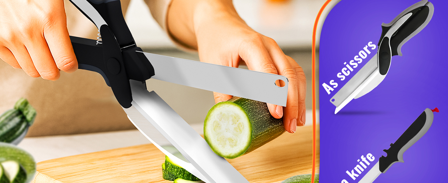 kitchen tools veggie slicer food scissors meat scissors veggie cutter cutting board scissors 