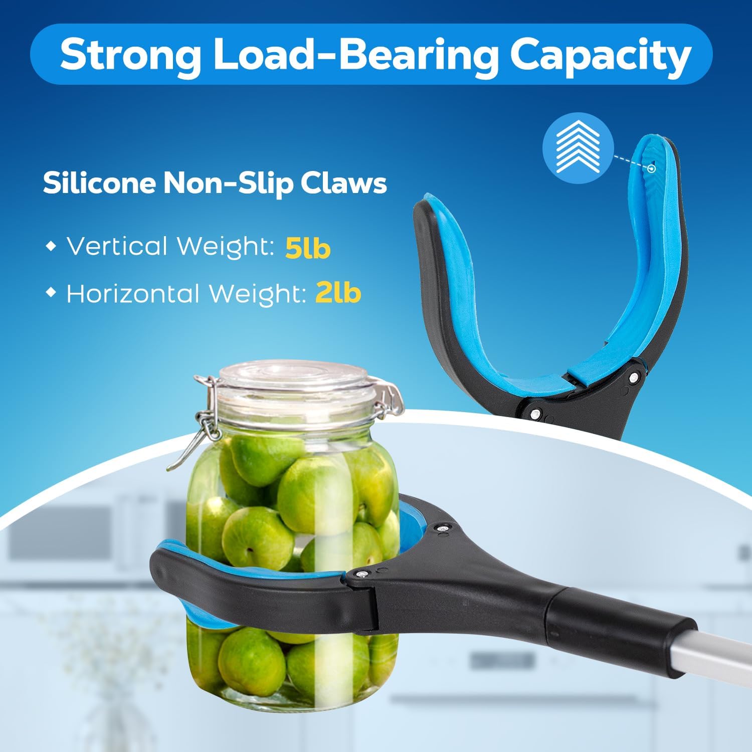 Grabber Reacher Tool - 43” Extra Long Foldable Gripper and Reaching Tool