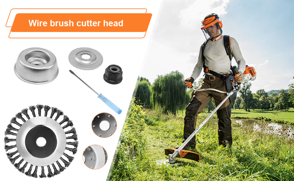 strimmer wire brush cutter head