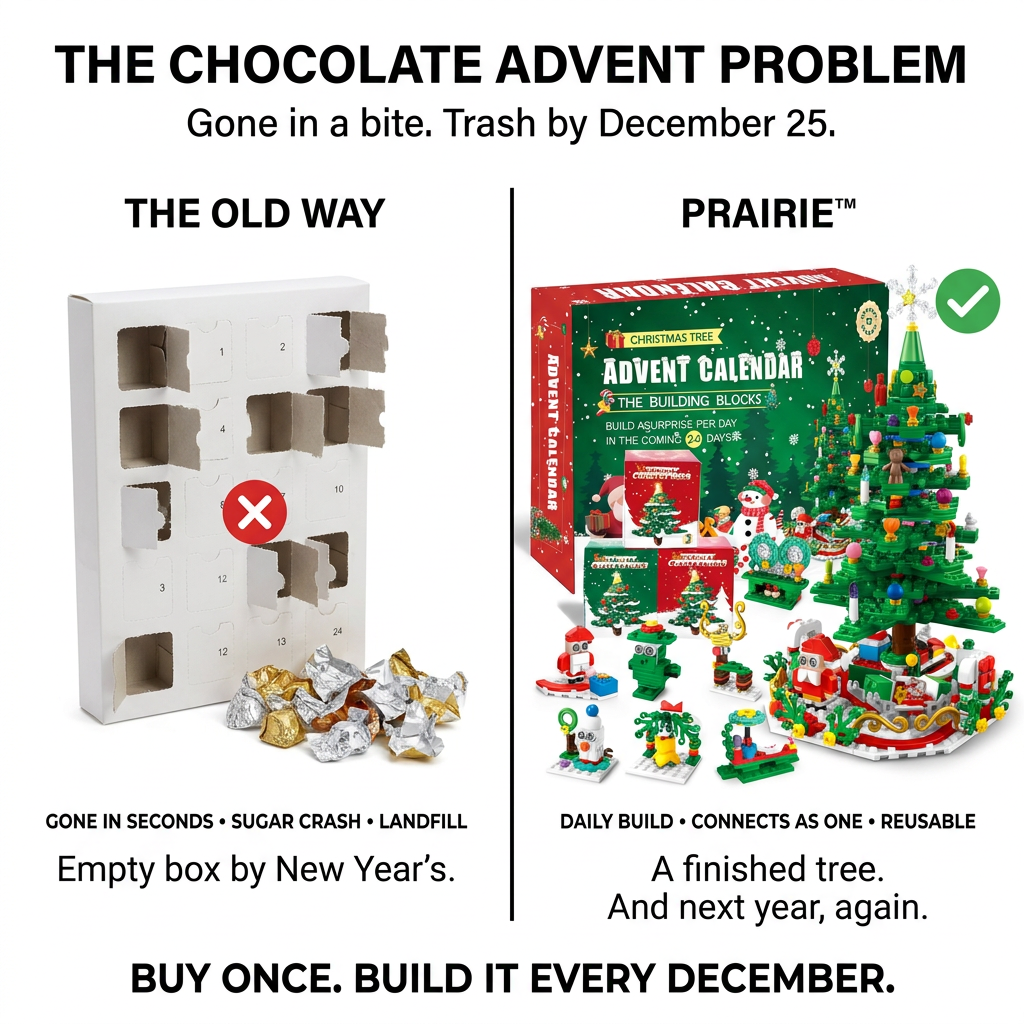 shophaveno™ Christmas Building Block Advent Calendar
