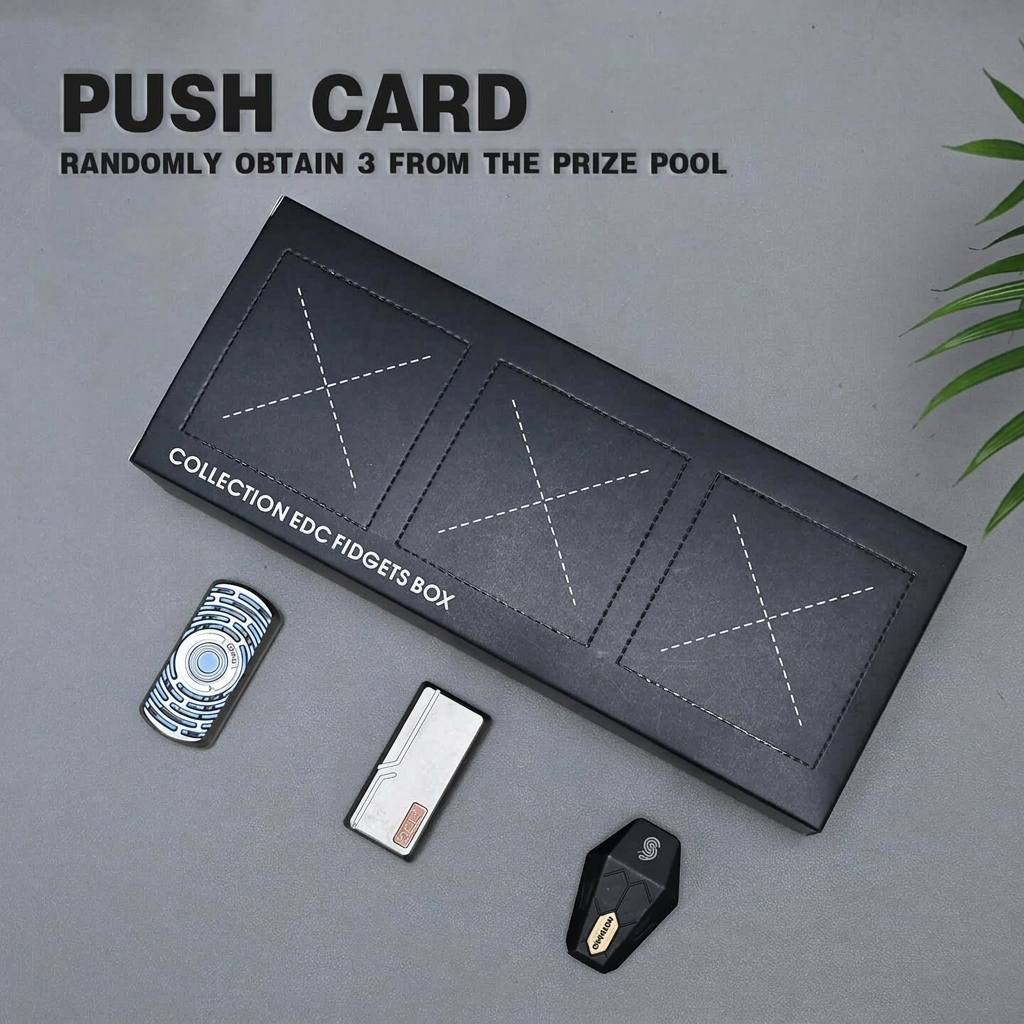 Push Card Fidgets Toy Poking Lottery - 3Pack