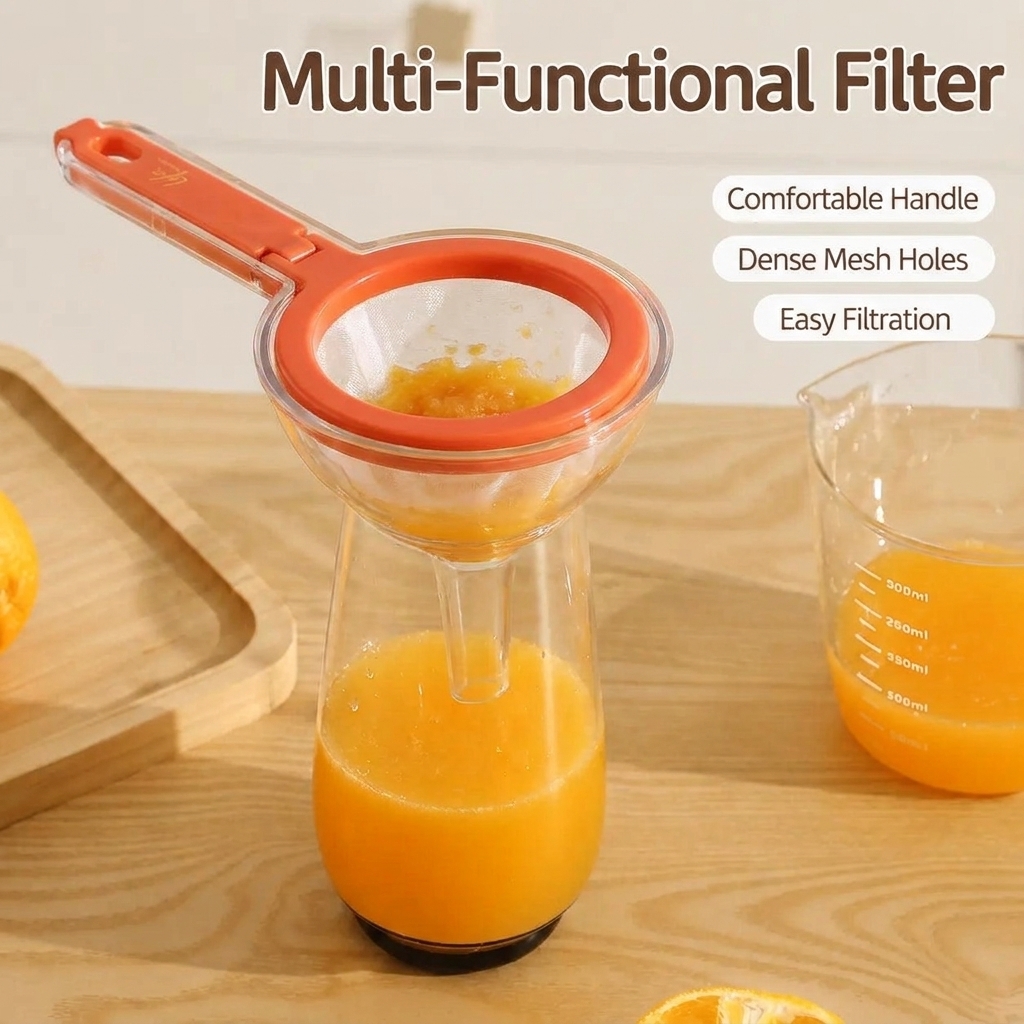 🐱 Cat Ear Fine Mesh Strainer – Multi-Purpose Kitchen Filter for Coffee, Tea & Flour