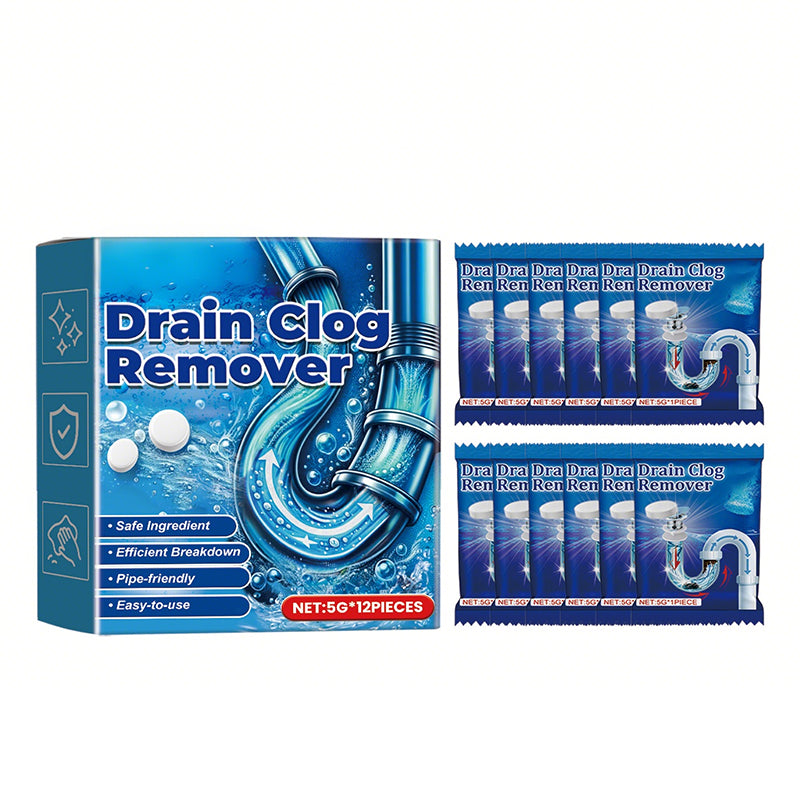 📢📢BUY 2 GET 3 FREE⏰Effervescent Drain Clog Remover Tablets🧼