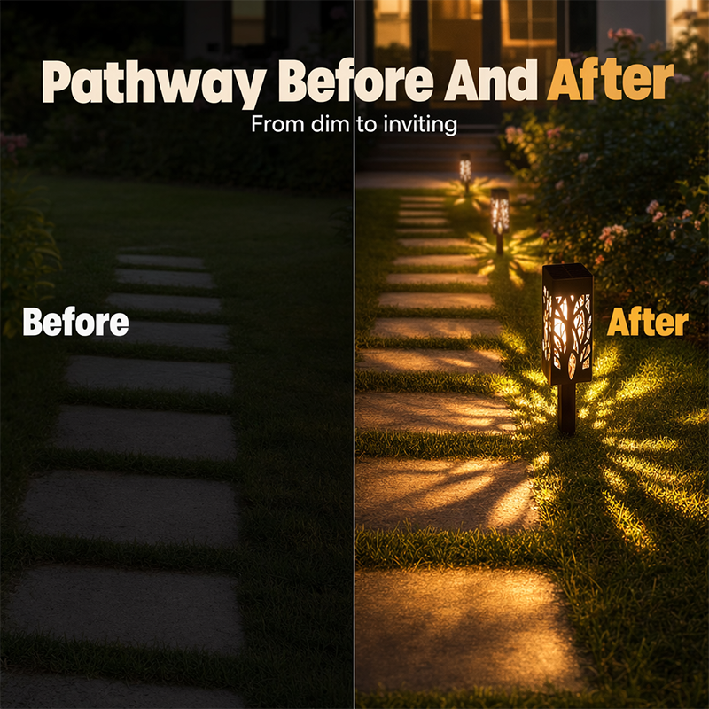 6-pack Waterproof Solar Garden Stake Lights