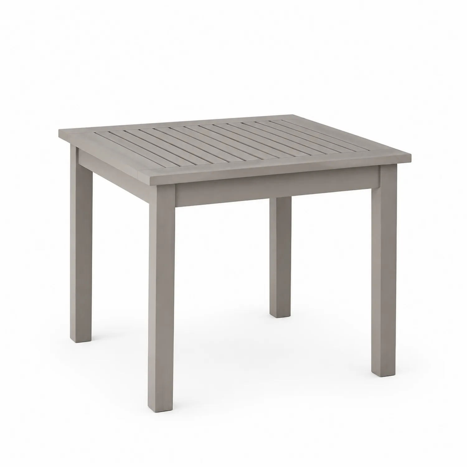 Tavolo da pranzo in metallo grigio per esterni