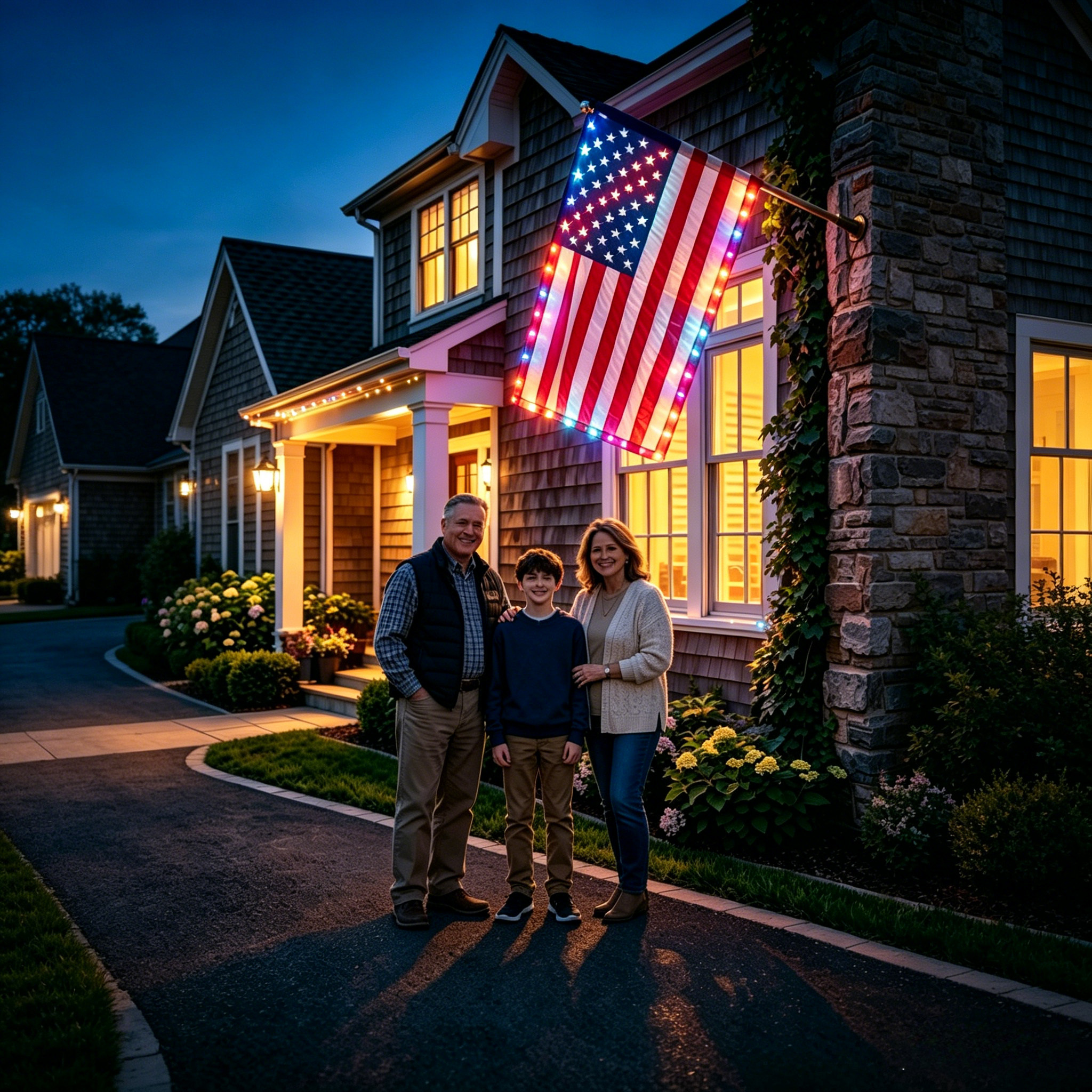✨Last Day: 49% OFF🔥 250th Anniversary USA Commemorative LED Flag 