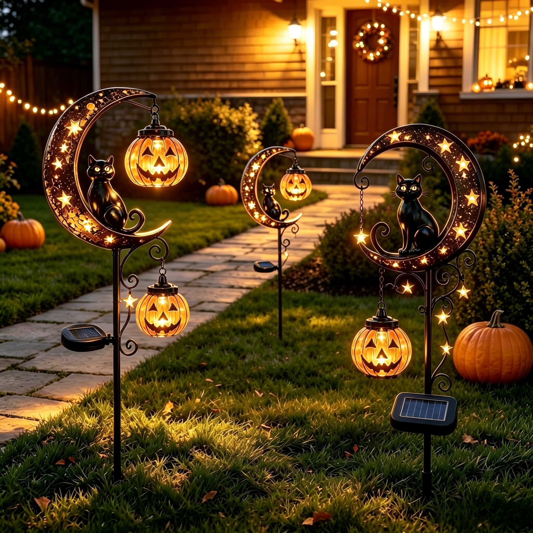 🎃 Spooky-Cute 33" Solar Halloween Garden Stake Light (50% OFF)