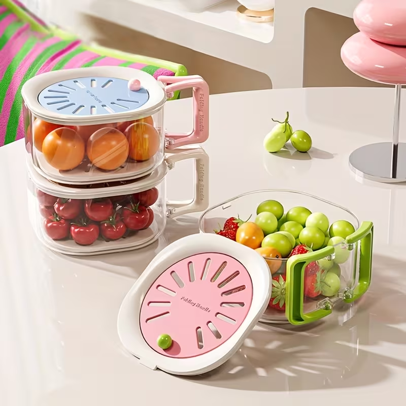 Multifunctional fruit washing bowl