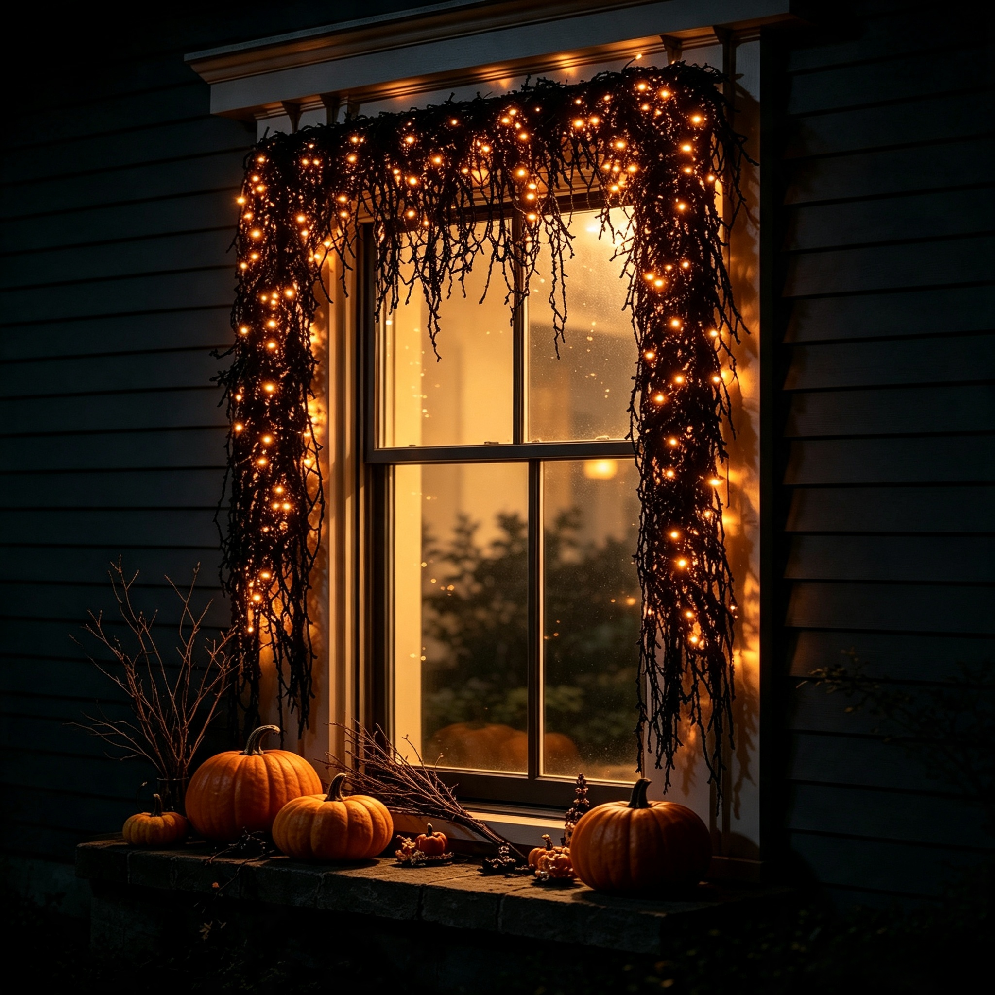 🎃 Spooky Chic: Halloween Fireplace Decor Set 👻