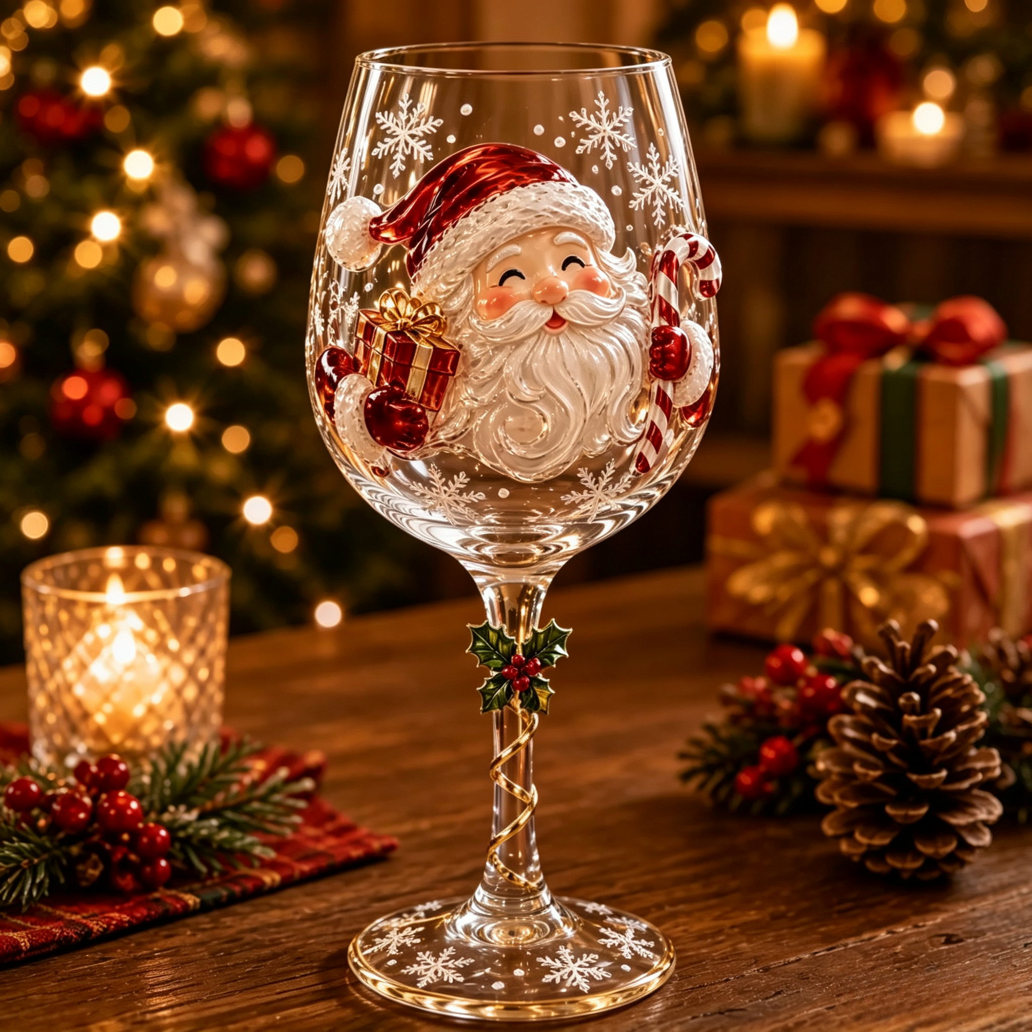💥 Last Day 49% OFF – 🔥🎁Christmas Wine Glass Collection Gift Box Set✨