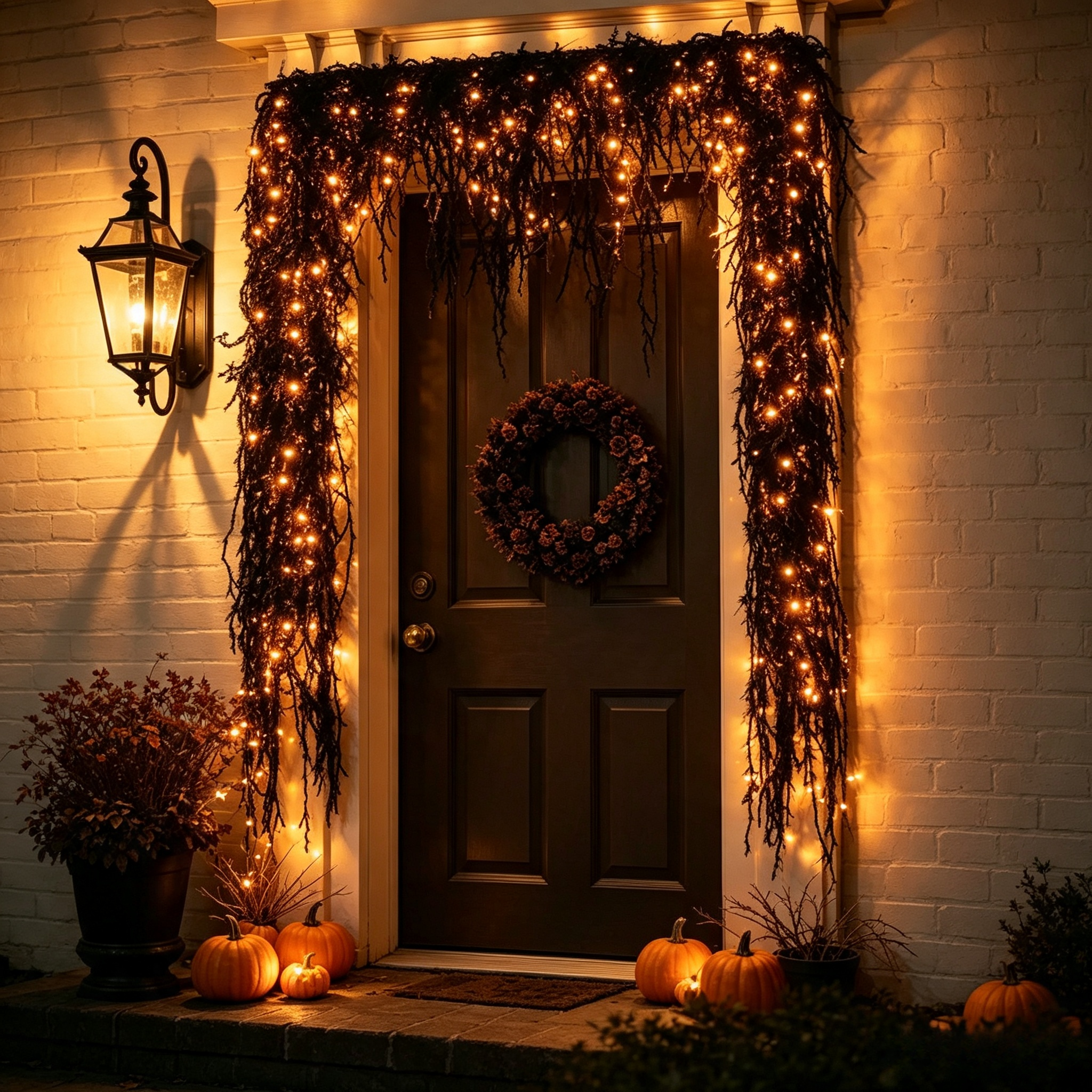 🎃 Spooky Chic: Halloween Fireplace Decor Set 👻