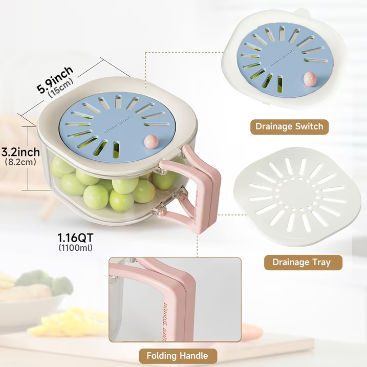 Multifunctional fruit washing bowl