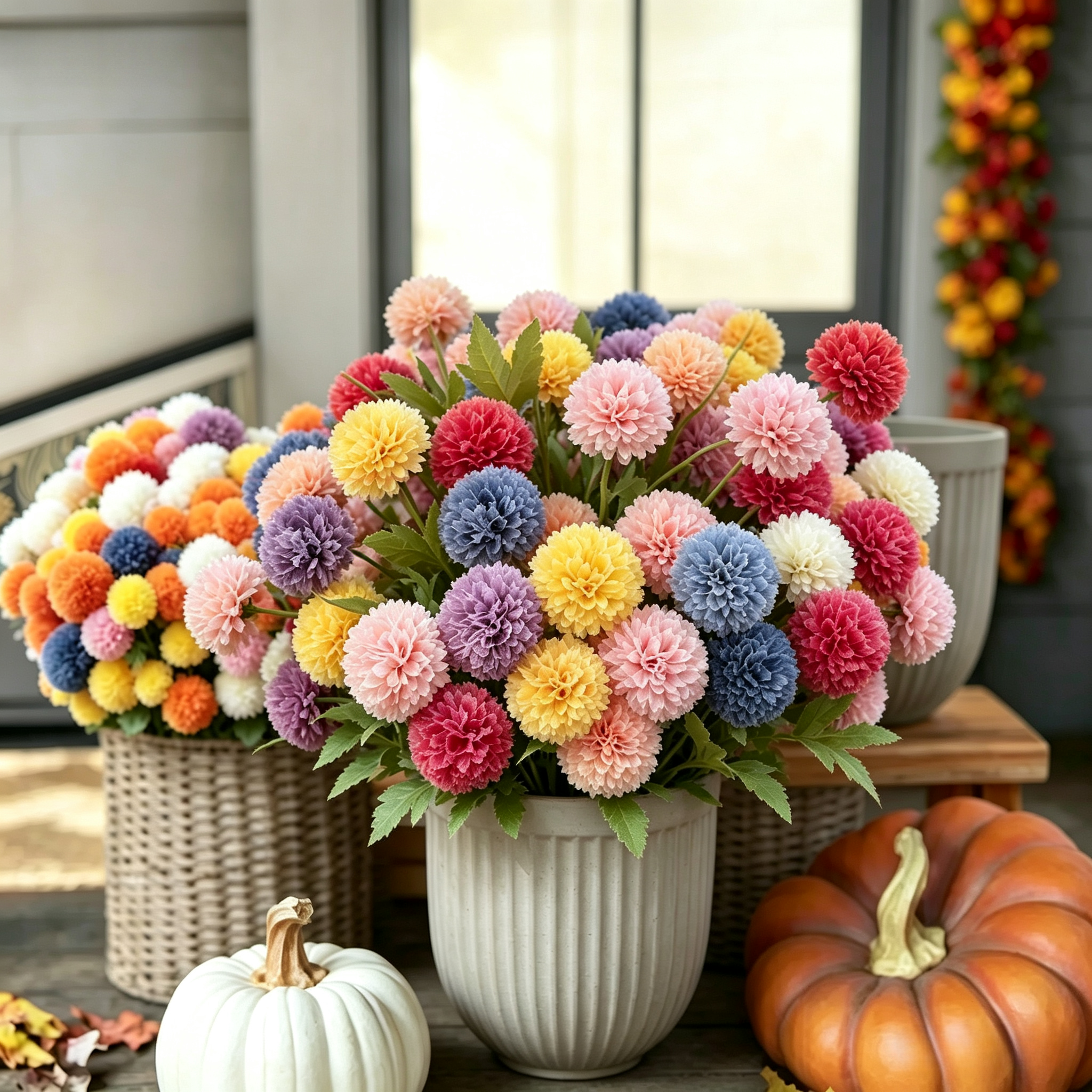 🔥Last Day 49% off 🌼Artificial Pom-pom Chrysanthemum and Dandelion Flower