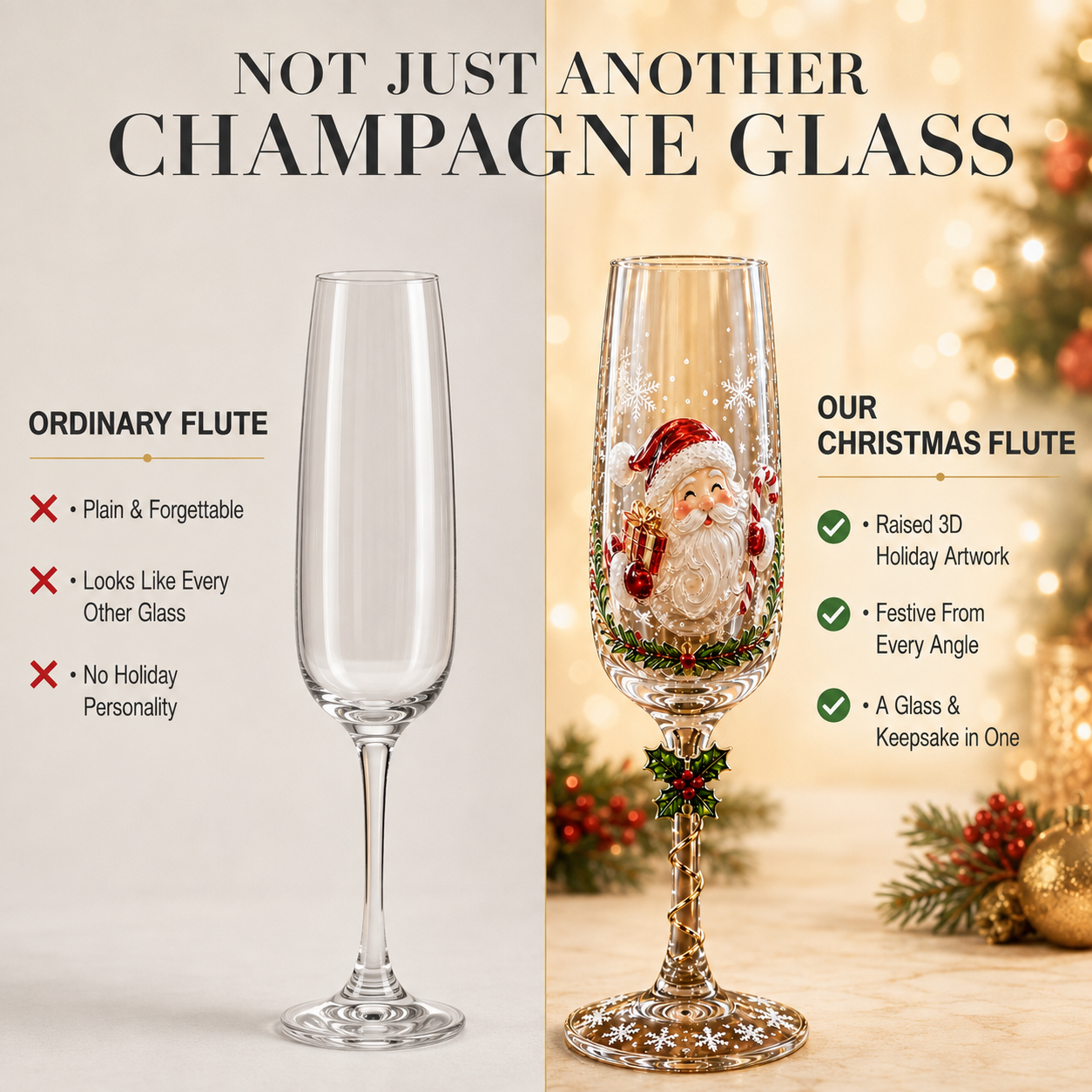 Christmas glass holiday designs